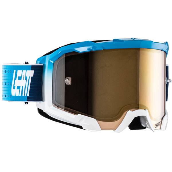 Leatt Velocity 4.5 Bold Occhiali Da Motocross, Lenti Doppie Antiproiettile, Antiappannamento, Inserti In Silicone Antiscivolo, Design Robust