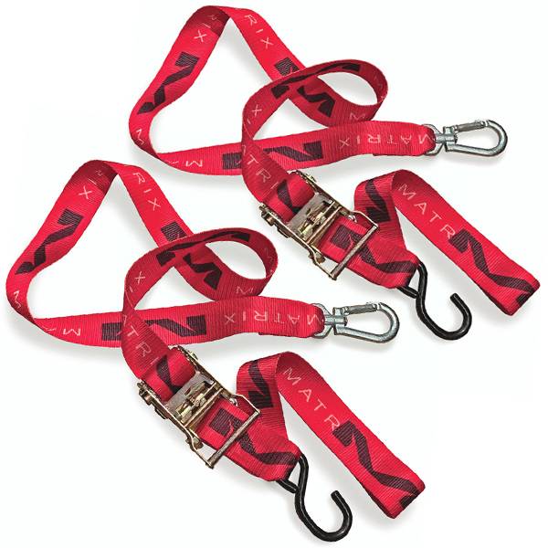 1\" Tie Down Soft Tie Red 2/Pk