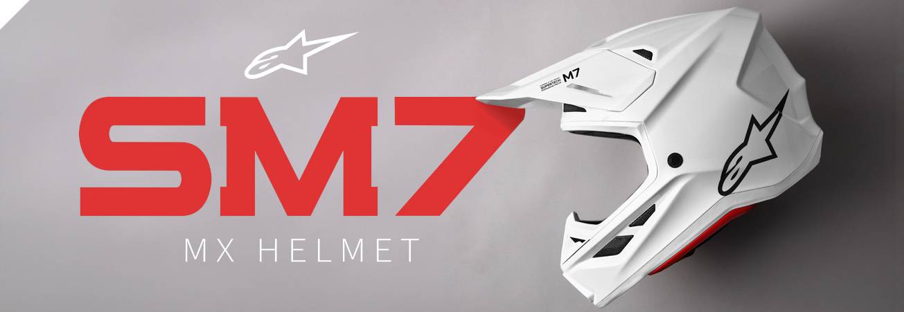 Alpinestars S-M7 Motocross Helmet at Dirtbikexpress Alpinestars S-M7 Motocross Helmet