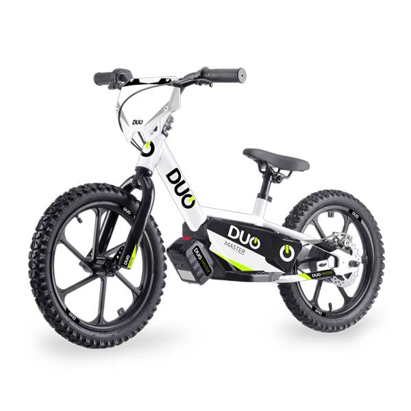 United Kingdom product data sample: DUO 16" Master Electric Balance Bike