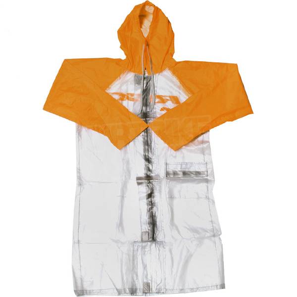 Long orange clearance raincoat