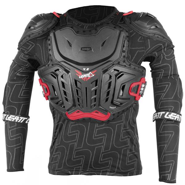 2025 Leatt Neckvest Fusion 2.0 Junior Neck Brace & Body Armour Black