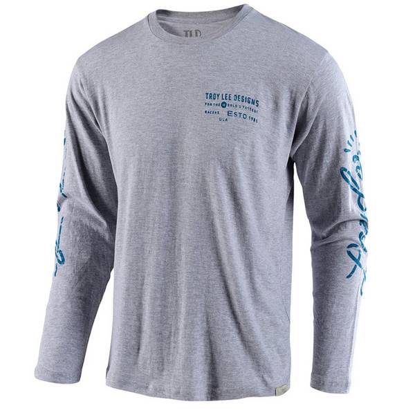Troy Lee Designs Long Sleeve Shirt Nationals Heather Grey