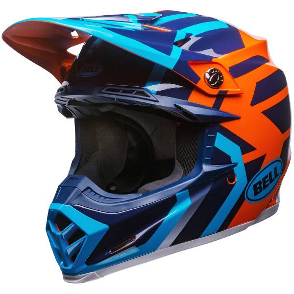 Bell Moto 9 MIPS Helmet - District Blue Orange