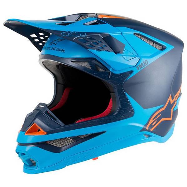 Alpinestars Supertech SM10 Meta Black Aqua Orange Helmet