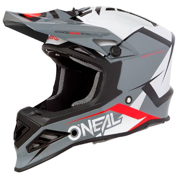 Grey 2024 motocross helmet