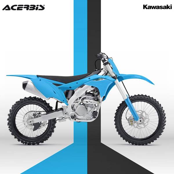 Acerbis Grey Radiator Shrouds - Replacement Set For 2021-2023 Kawasaki KX250 & KX250X Dirt Bikes