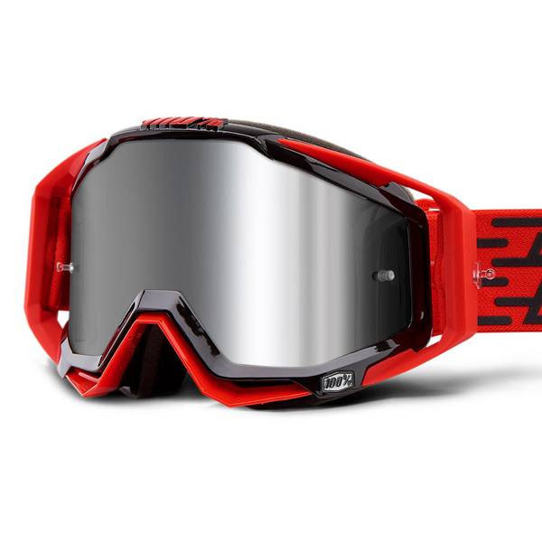 100 Racecraft Plus Toro Injected Silver Mirror Lens Goggles Dirtbikexpress