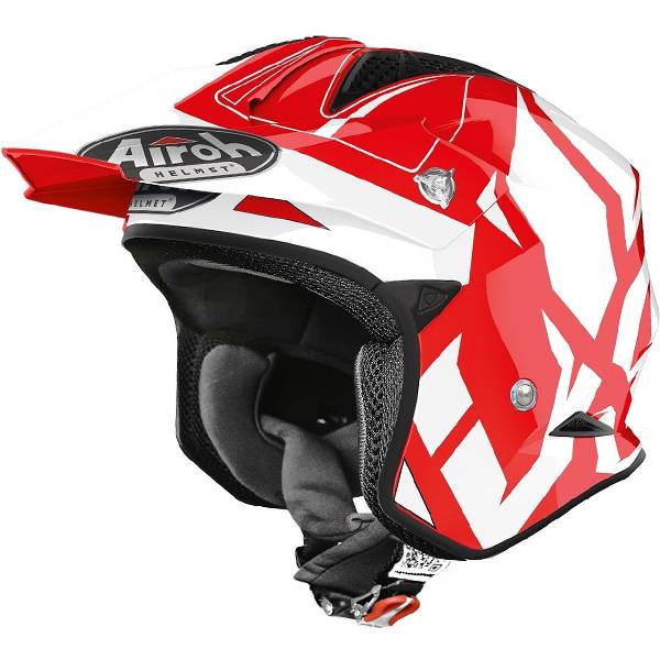 2018 airoh trials helmets Airoh TRR Convert Red Gloss Trials Helmet