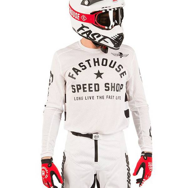 Fasthouse Originals Air Cooled L1 White Kit Combo