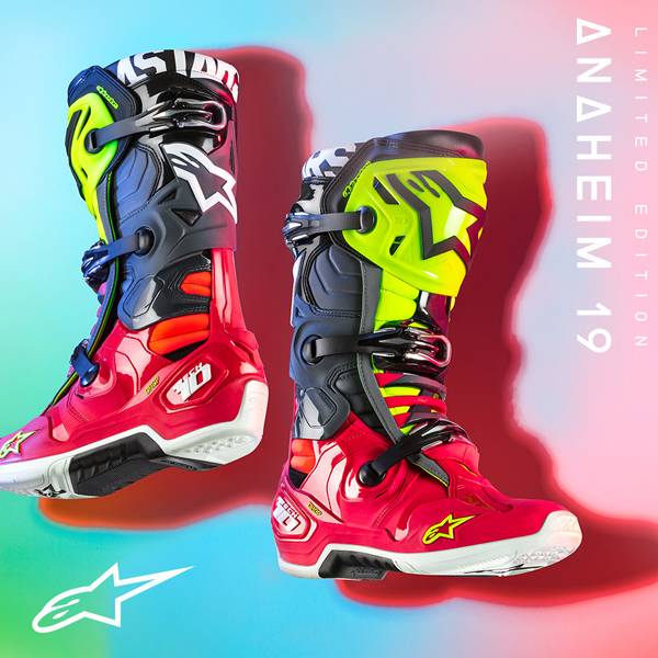 Alpinestars Tech 10 Limited Edition Anaheim Boots | Dirtbikexpress™