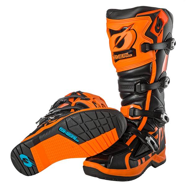 orange dirt bike boots