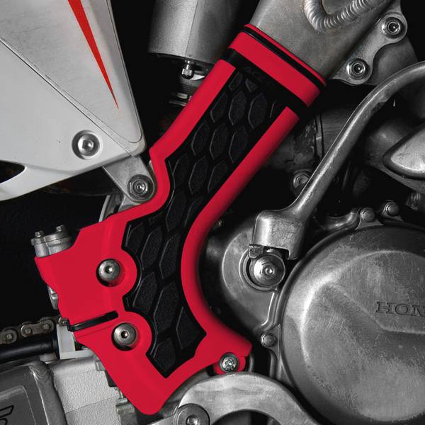 Protection De Cadre Acerbis X-Grip 2733451018 Rouge/Noir - Adhérence Et Protection Moto