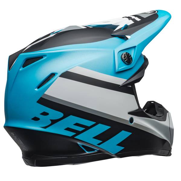 セキュリティ・セーフティ BELL MOTO-9 MIPS Bell Moto 9 MIPS Prophecy White Black Blue Helmet | Dirtbikexpress™