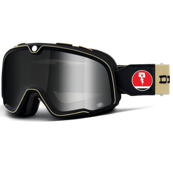 100% Barstow Classic Deus Ex Machina Silver Lens Goggles