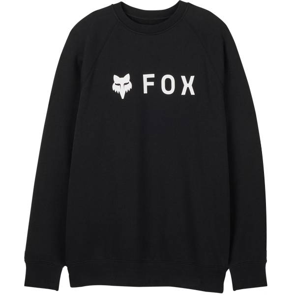 Fox Absolute Black White Crew Fleece