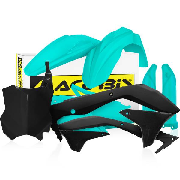 Acerbis Plastic Kit - Kawasaki KXF - Teal | Dirtbikexpress™