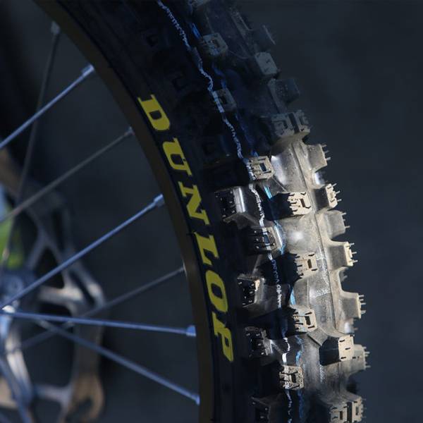 Ruota Posteriore Losi Dunlop MX53 - Pronta all'uso