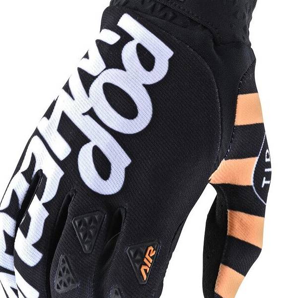 Bike Shorts Troy Lee Designs Air Glove 2025 - Motocross MX Off-road Gloves Torched Black/Red MX Off-road Biking Gloves