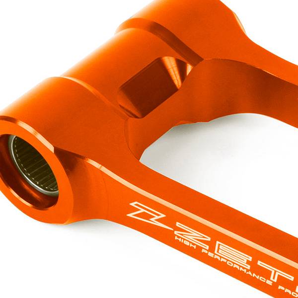 Zeta RSL Lowering Rear Linkage Kit - KTM Orange | Dirtbikexpress™