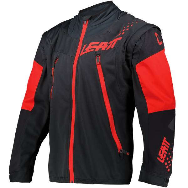 Leatt Moto 4.5 Lite Black Red Jacket | Dirtbikexpress™