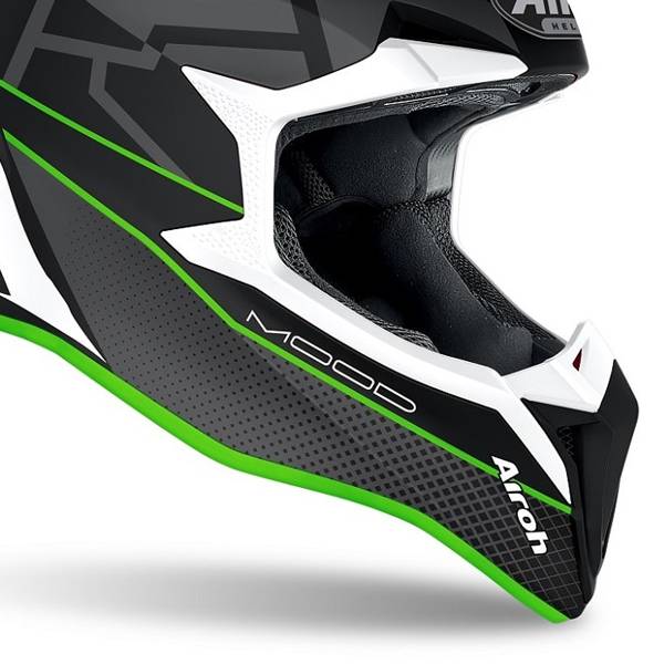 Airoh Wraap Mood Green Matt Helmet | Dirtbikexpress™