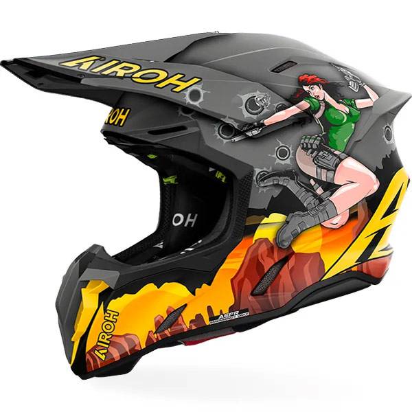 ECE 22.06 Certified Helmet Airoh Twist 3 Titan Motocross Helmet Black/Bronze, Size L (59/60), ECE 22.06 Certified, Bluetooth Ready ECE 22.06 Certified Helmet Airoh Twist 3 Titan Motocross Helmet Black/Bronze, Size L (59/60), ECE 22.06 Certified, Bluetooth Ready