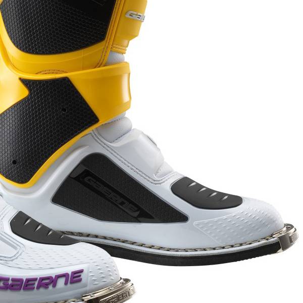 Gaerne SG12 LE White Gold Purple Motocross Boots | Dirtbikexpress™