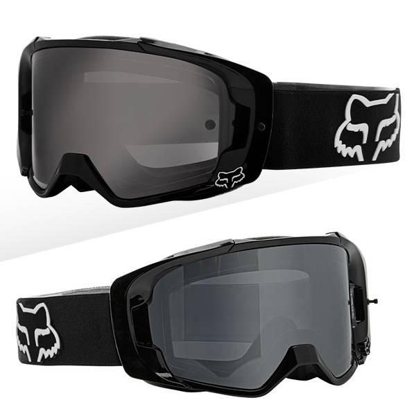 Fox Racing Vue S Stray Black MX Goggles | Dirtbikexpress™