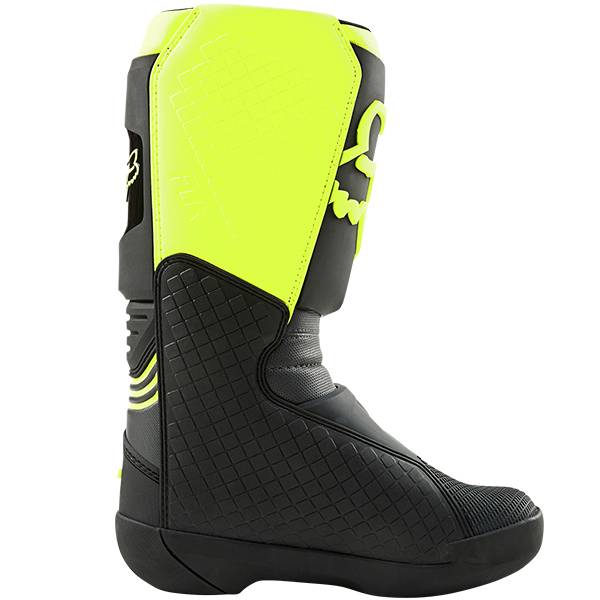 Fox Racing Black Yellow Comp Motocross Boots | Dirtbikexpress™