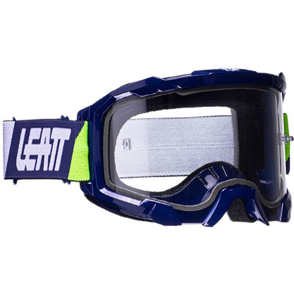 Leatt 4.5 Velocity Blue Clear Lens Goggles | Dirtbikexpress™
