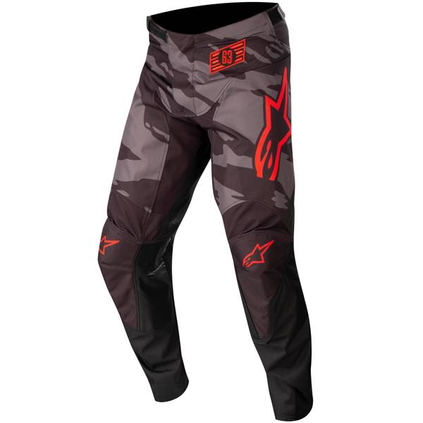 Alpinestars Racer Tactical Black Grey Camo Red Fluo Kit Combo