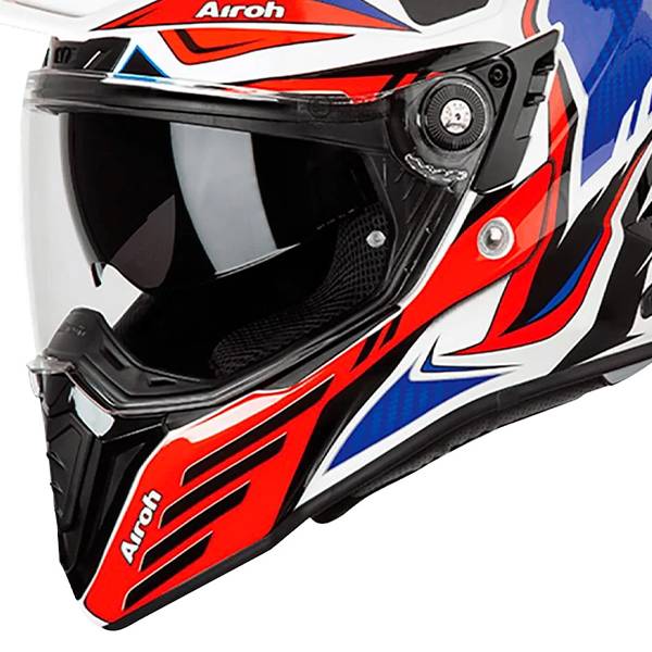 Airoh Commander Adventure Helmet - Carbon Red Gloss