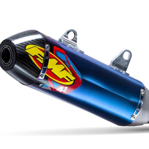 FMF Factory 4.1 Blue Titanium Slip On Silencer Gas Gas MCF