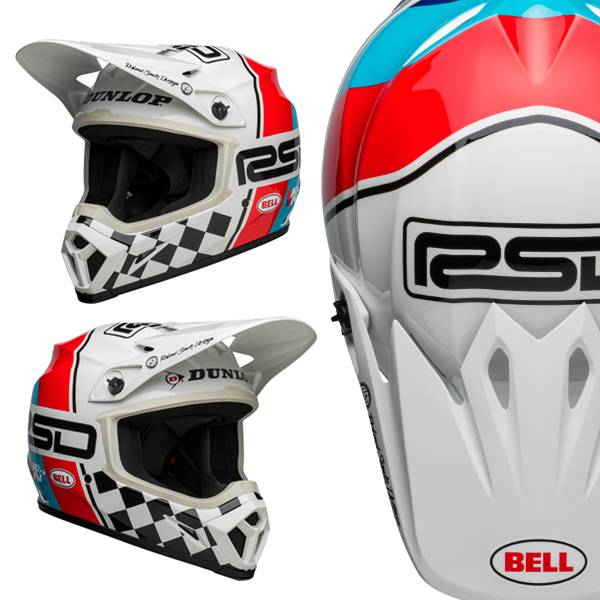 Capacete Bell MX 9 RSD The Rally White/Black Mips