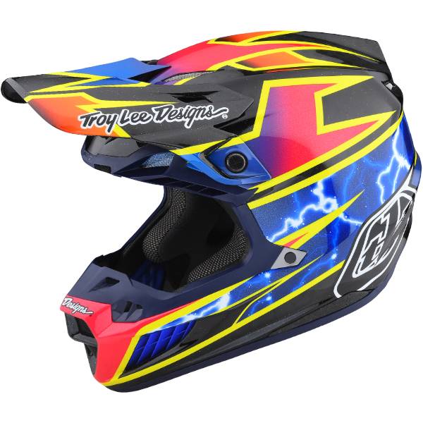 Black troy store lee designs helmet