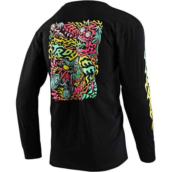 Troy Lee Designs Tallboy Demon Long Sleeve T Shirt Black