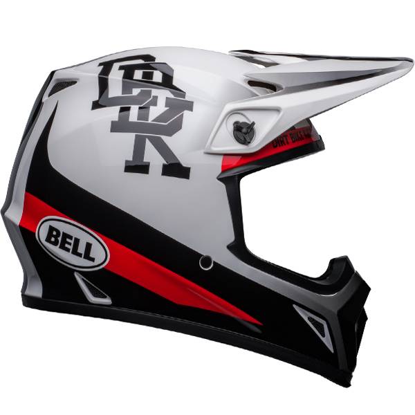 Bell MX9 MIPS Twitch DBK White Black Helmet | Dirtbikexpress™