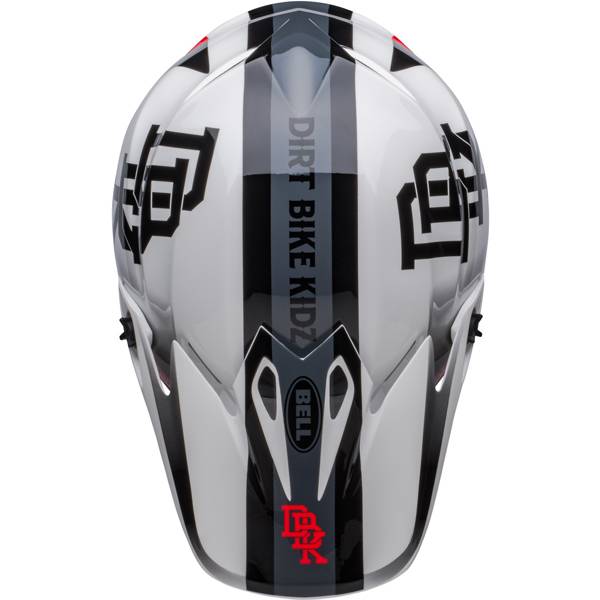 Bell MX9 MIPS Twitch DBK White Black Helmet | Dirtbikexpress™