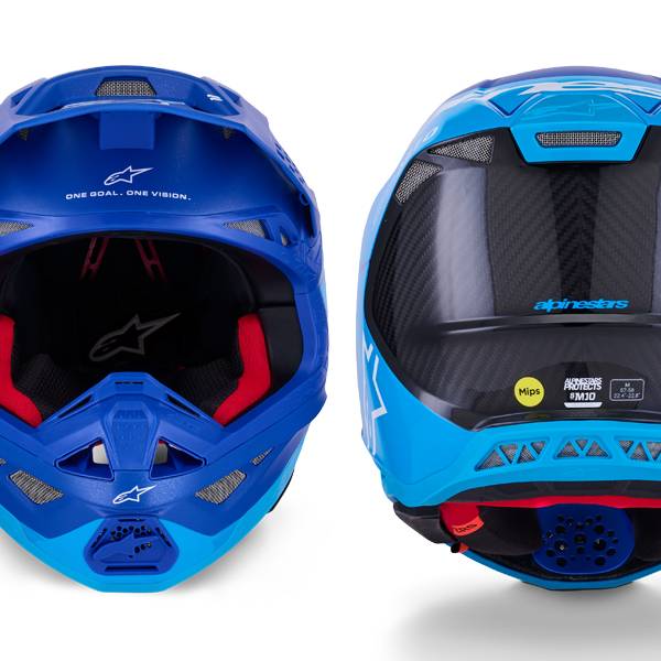 Alpinestars Supertech SM10 Flood Met Blue Med Blue Black Carbon