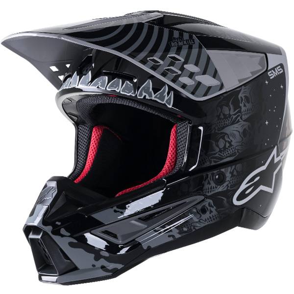 Alpinestars Supertech SM5 Solar Flare Black Grey Gold Gloss Helmet