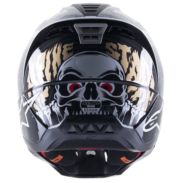Alpinestars Supertech SM5 Solar Flare Black Grey Gold Gloss Helmet