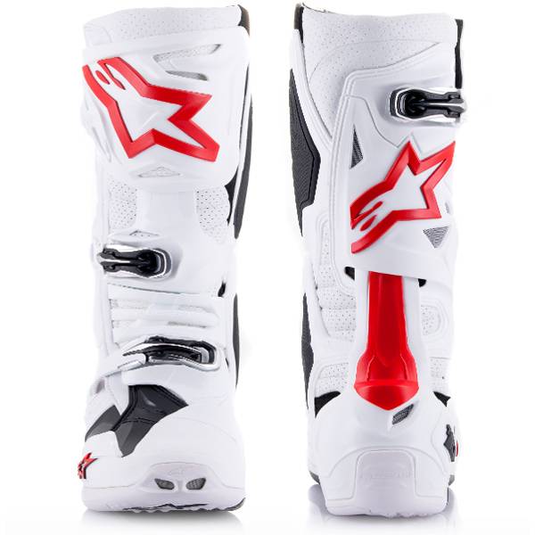 Alpinestars Tech 10 Supervented White Bright Red Boots