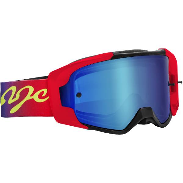 Fox Racing Vue Dkay Blue Spark Blue MX Goggles | Dirtbikexpress™