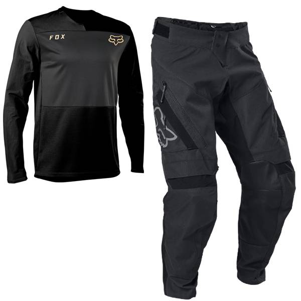 Fox Racing Defend Black Enduro Kit Combo | Dirtbikexpress™