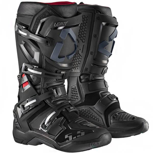 United Kingdom product data sample: Leatt GPX 5.5 Black Flexlock Boots / UK 11 / US 12 / Euro 47