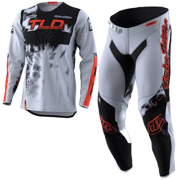 Troy Lee Designs 2023 Youth GP Jersey Pant Combo Astro Light Gray/Orange