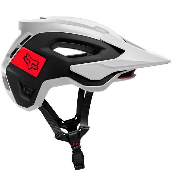 Fox Racing Speedframe Pro Blocked White Black MIPS MTB Helmet 