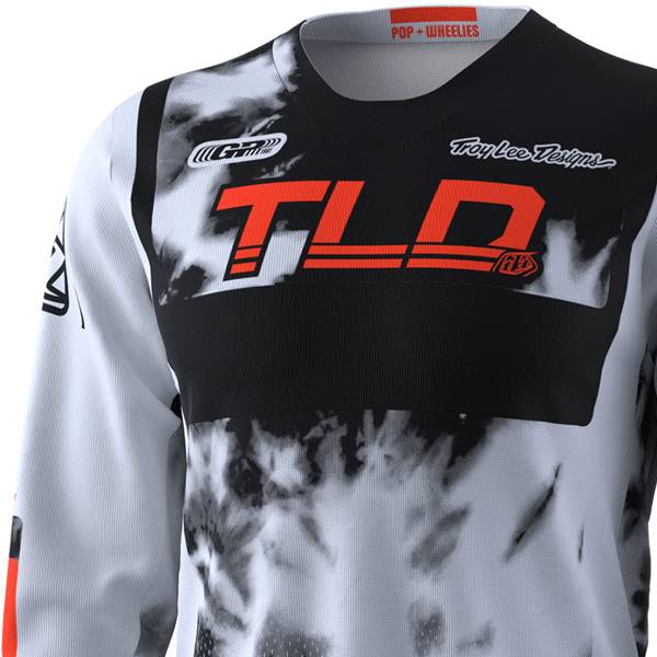 Troy Lee Designs Kids GP Astro Light Grey Orange Jersey