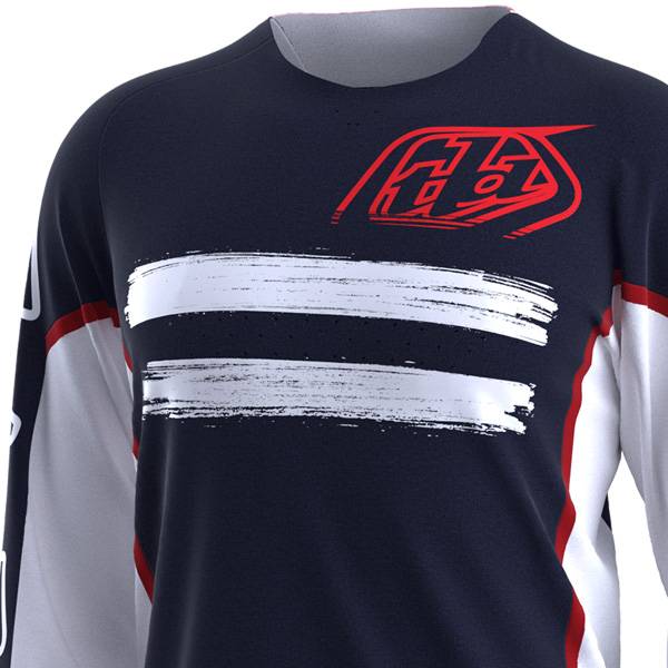 Troy Lee Designs SE Pro Air Marker Navy Red Jersey | Dirtbikexpress™